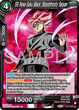 SS Rosé Goku Black, Bloodthirsty Saiyan BT27-098 card