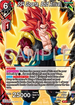 SS4 Gogeta, Bold Arrival BT27-123 card