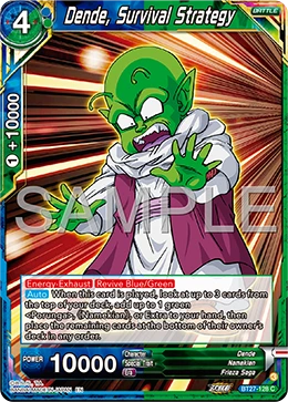 Dende, Survival Strategy BT27-128 card