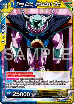 King Cold, Wickedest Clan BT27-135 card