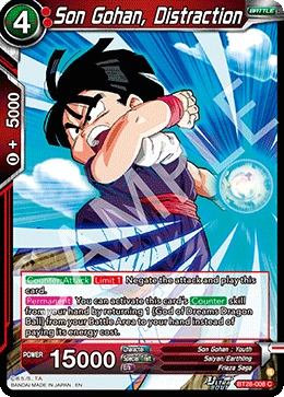 Son Gohan, Distraction BT28-008 card