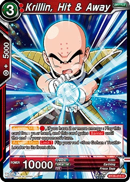 Krillin, Hit & Away BT28-015 card