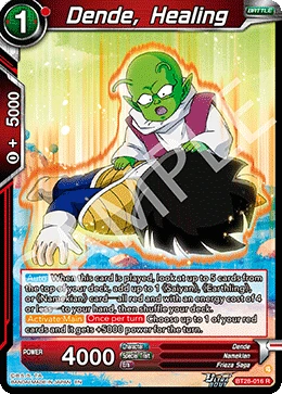 Dende, Healing BT28-016 Dragon Ball Masters card