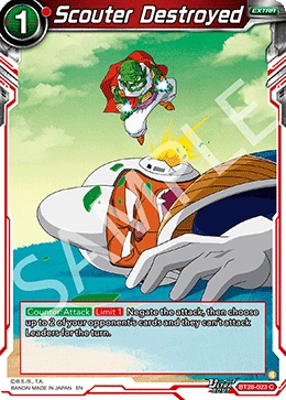 Scouter Destroyed BT28-023 card