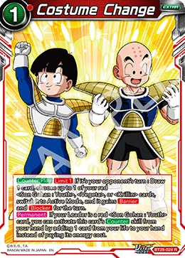 Costume Change BT28-024 card