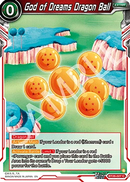 God of Dreams Dragon Ball BT28-027 card