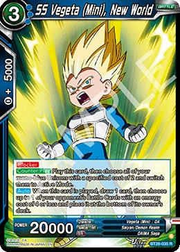 SS Vegeta (Mini), New World BT28-035 card