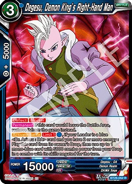 Degesu, Demon King’s Right-Hand Man BT28-052 card