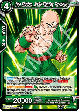 Tien Shinhan, Artful Fighting Technique BT28-065 card