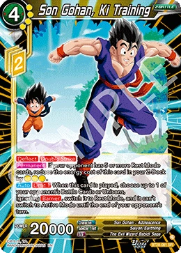 Son Gohan, Ki Training BT28-081 card