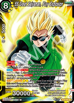 SS Great Saiyaman, Fury Explosion BT28-083 card