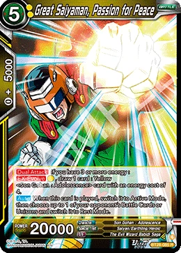 Great Saiyaman, Passion for Peace BT28-085 card