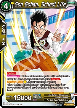 Son Gohan, School Life BT28-087 card