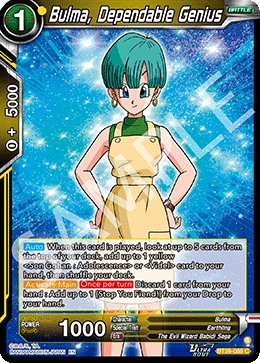 Bulma, Dependable Genius BT28-088 card