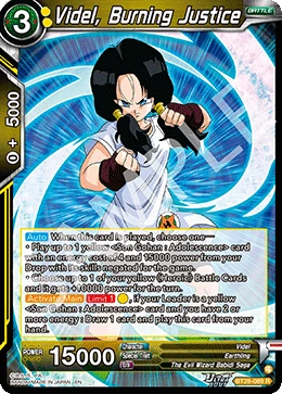 Videl, Burning Justice BT28-089 card