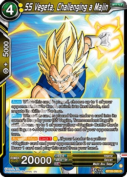 SS Vegeta, Challenging a Majin BT28-095 card