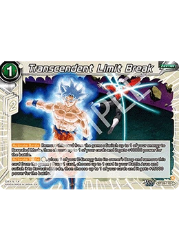Transcendent Limit Break BT28-110 Dragon Ball Masters card, Release Event