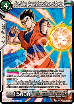 Son Gohan, Overwhelming Sense of Justice BT28-113 card