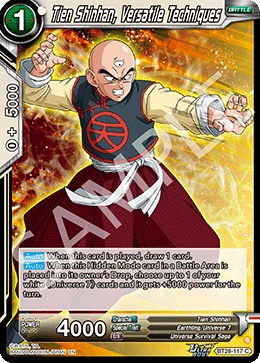 Tien Shinhan, Versatile Techniques BT28-117 card