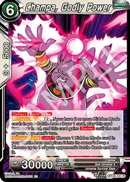 Champa, Godly Power BT28-131 card