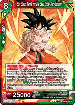 Son Goku, Battle for the Best Under the Heavens BT28-140 card