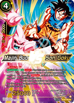 Majin Buu VS Son Goku BT28-146 card