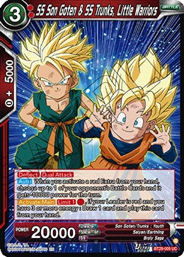 SS Son Goten & SS Trunks, Little Warriors BT29-005 Dragon Ball Masters card, Promo