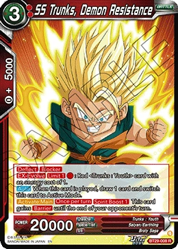 SS Trunks, Demon Resistance BT29-008 card