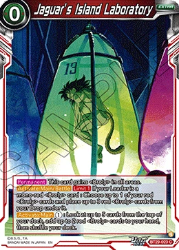 Jaguar’s Island Laboratory BT29-023 card