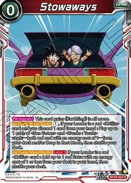 Stowaways BT29-024 Dragon Ball Masters card