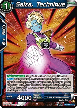 Salza, Technique BT29-035 Dragon Ball Masters card