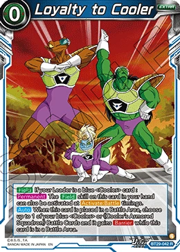 Loyalty to Cooler BT29-042 card