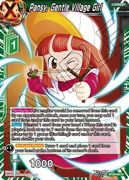 Pansy, Gentle Village Girl BT29-044 card