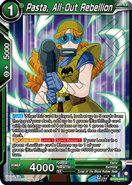 Pasta, All-Out Rebellion BT29-049 card