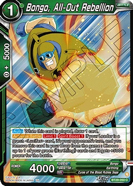 Bongo, All-Out Rebellion BT29-050 card