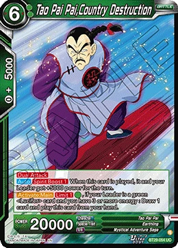 Tao Pai Pai,Country Destruction BT29-054 card