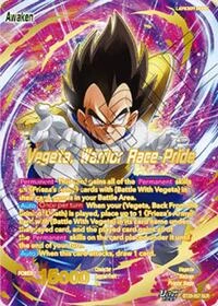 Vegeta BT29-057 Dragon Ball Masters card, Variant 1