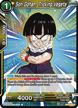 Son Gohan, Tricking Vegeta BT29-062 card