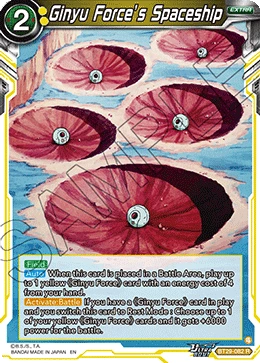 Ginyu Force’s Spaceship BT29-082 card