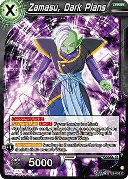 Zamasu, Dark Plans BT29-093 card