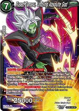 Fused Zamasu, Undying Absolute God BT29-100 card
