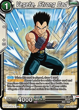 Vegeta, Strong Dad BT29-119 card