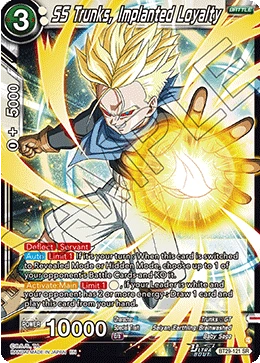 SS Trunks, Implanted Loyalty BT29-121 Dragon Ball Masters card