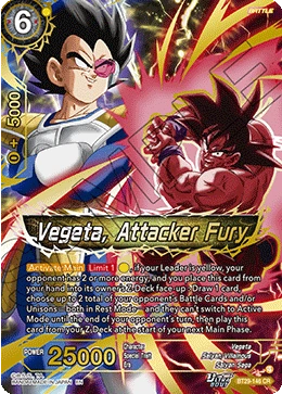 Vegeta, Attacker Fury BT29-146 card