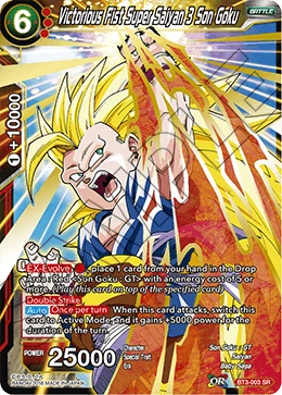 Victorious Fist Super Saiyan 3 Son Goku BT3-003 card
