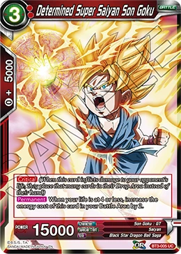 Determined Super Saiyan Son Goku BT3-005_PR02 card