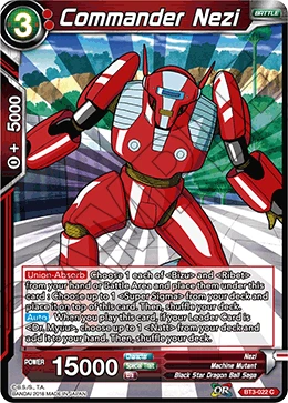 Commander Nezi BT3-022 card