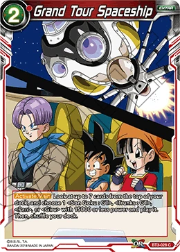 Grand Tour Spaceship BT3-028 card