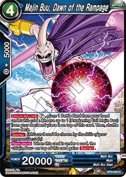 Majin Buu, Dawn of the Rampage BT3-050 card