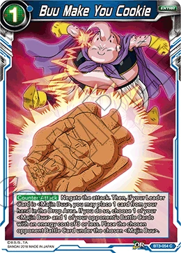 Buu Make You Cookie BT3-054 card